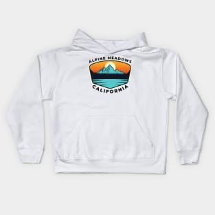 Alpine Meadows Ski Snowboard Mountain California Yosemite - Travel Kids Hoodie